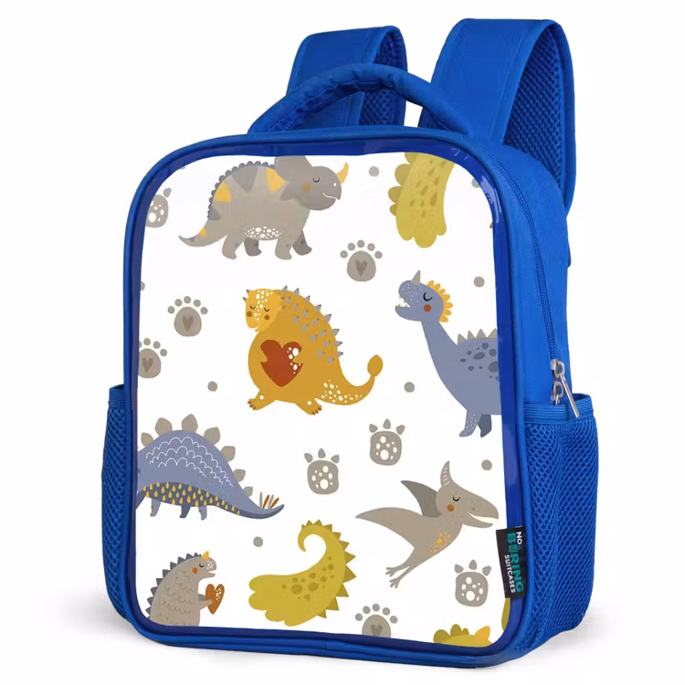 Kids backpack - Blue - Dinosaur - Children - Design - Boys - Girls — 7