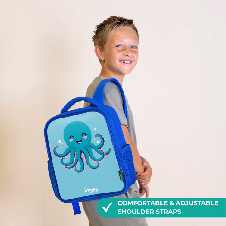 Kids backpack - Blue - Octopus - Water - Blue — 4