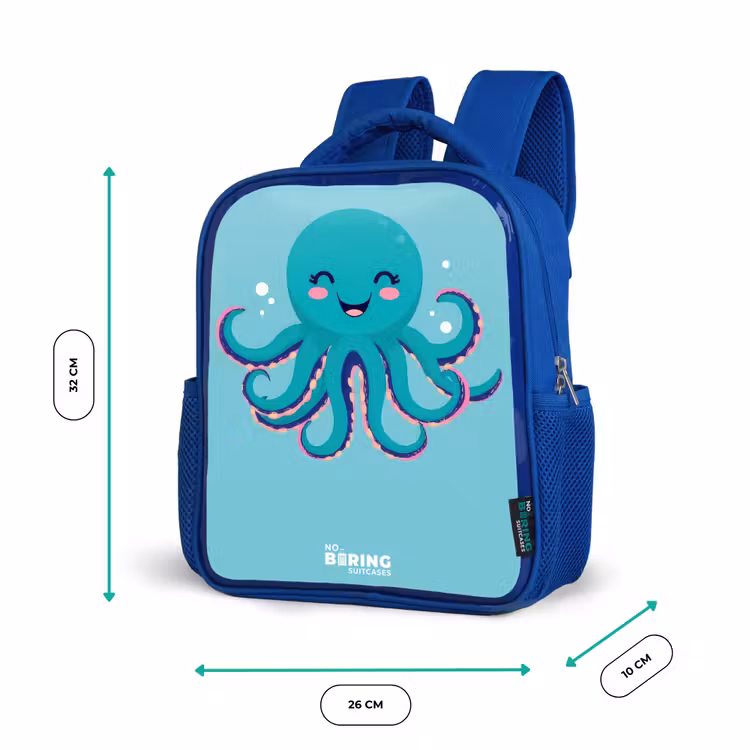 Kids backpack - Blue - Octopus - Water - Blue — 6