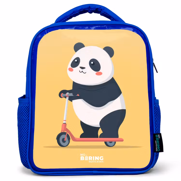 Kids backpack - Blue - Panda - Step - Yellow — 1