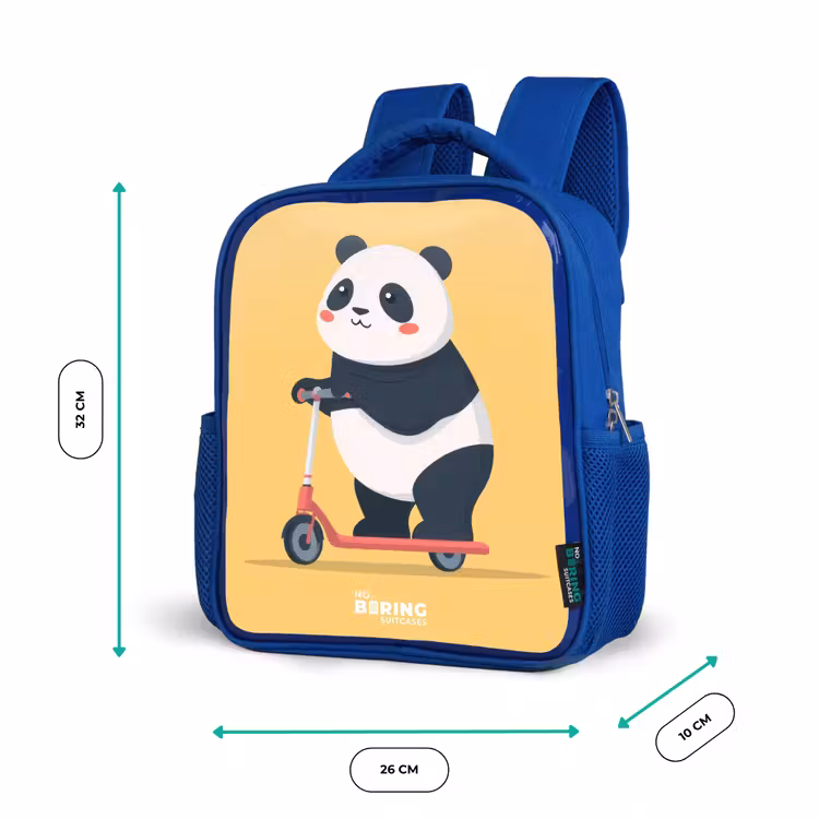 Kids backpack - Blue - Panda - Step - Yellow — 6