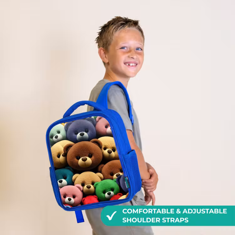 Kids backpack - Blue - Pied Bear Gang — 4