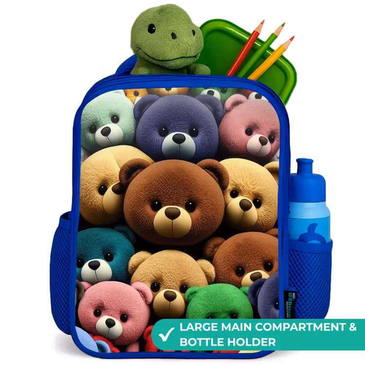 Kids backpack - Blue - Pied Bear Gang — 5