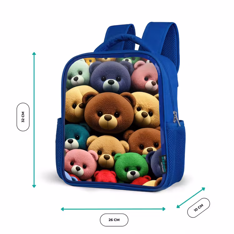 Kids backpack - Blue - Pied Bear Gang — 6