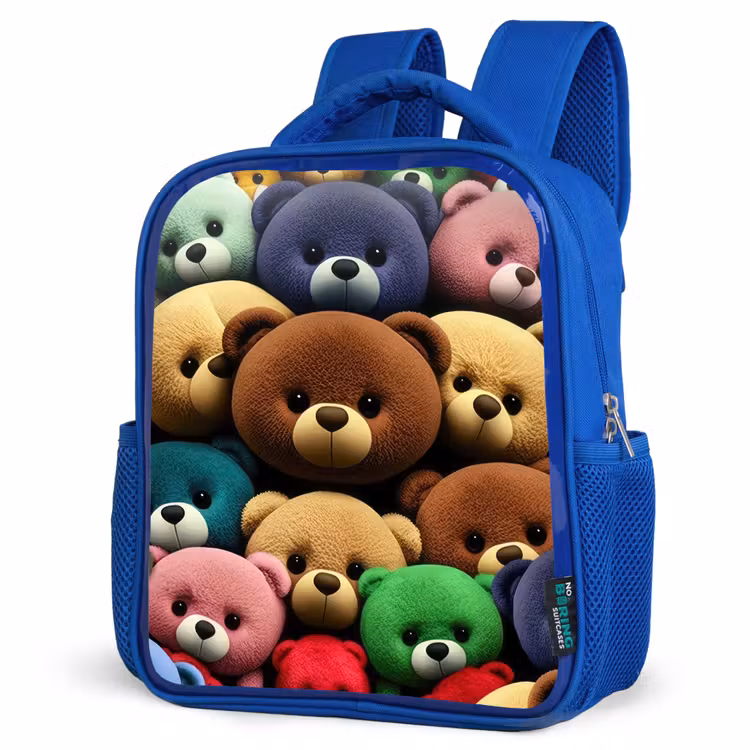 Kids backpack - Blue - Pied Bear Gang — 7