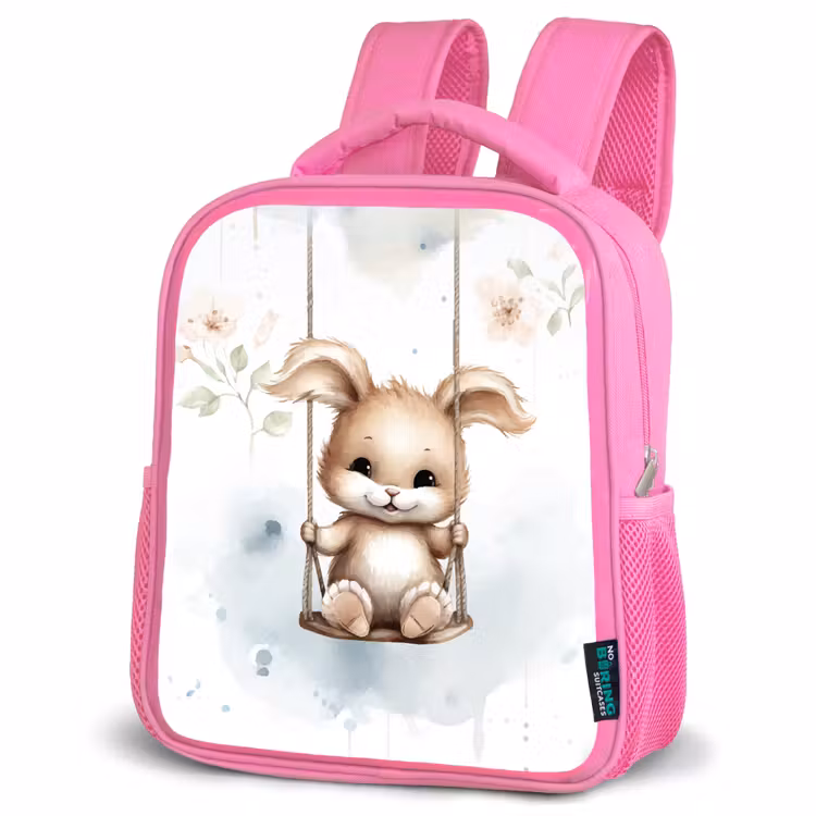 Kids backpack - Pink - Rabbit - Baby animal - Children — 4