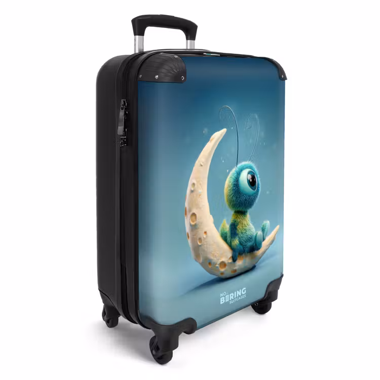 Suitcase - Blue monster on the moon — 2