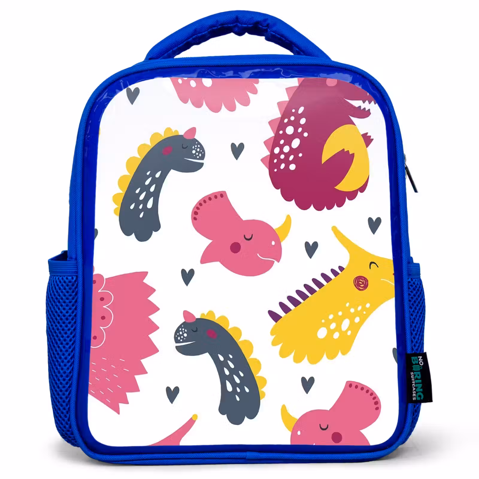 Kids backpack - Blue - Dino - Patterns - Child - Pink - Girls — 1