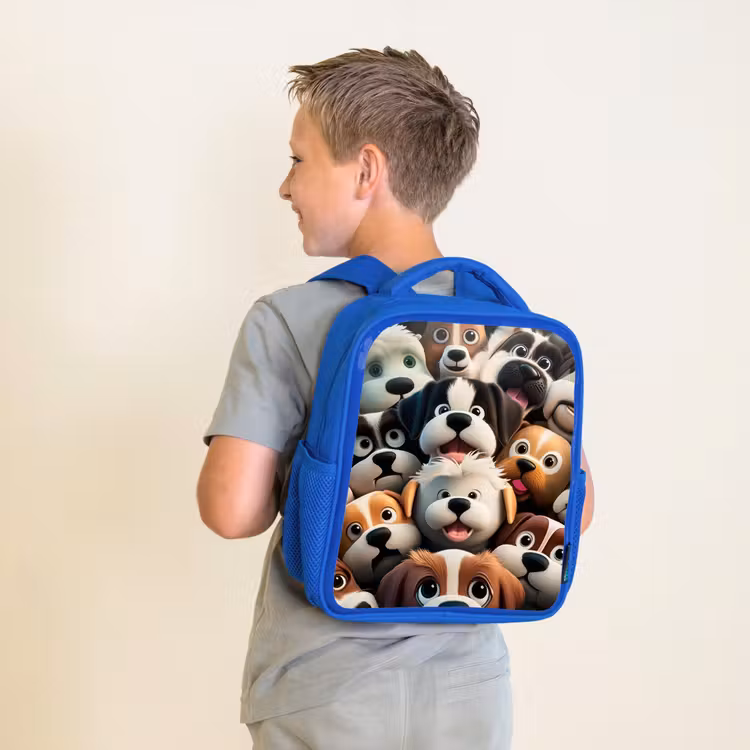 Kids backpack - Blue - Barking Bunnies — 2