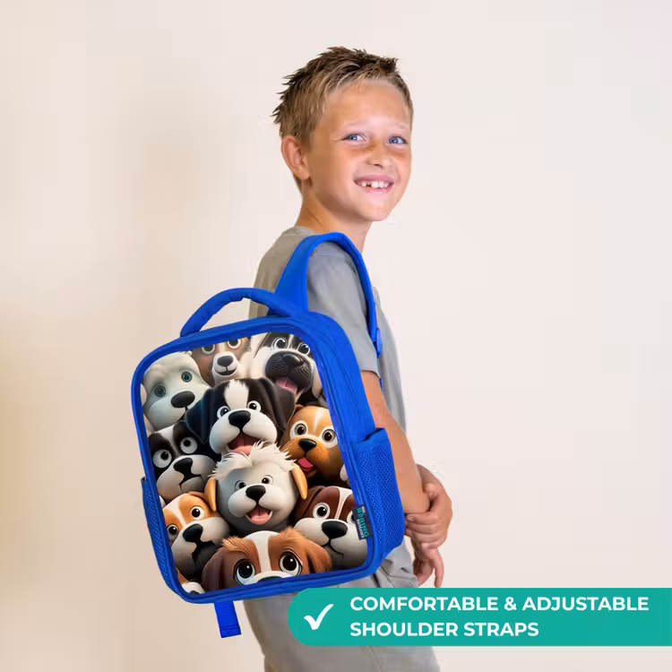 Kids backpack - Blue - Barking Bunnies — 4