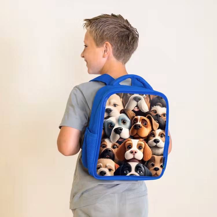 Kids backpack - Blue - Barking Gang — 2