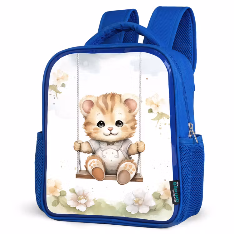 Kids backpack - Blue - Cat - Baby - Animal - Children — 7