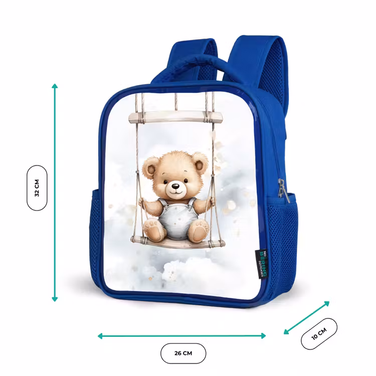 Kids backpack - Blue - Bear - Baby - Animal - Children — 6