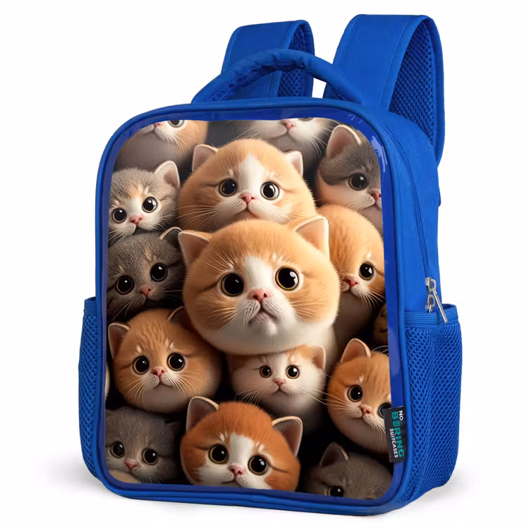 Kids backpack - Blue - Cuddle Cats — 7