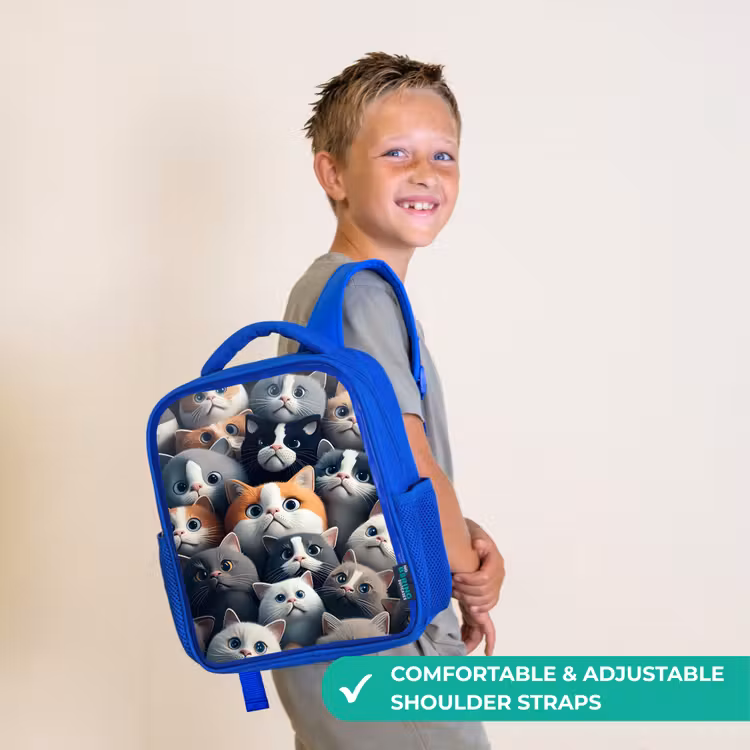 Kids backpack - Blue - Cuddly Snouts — 4