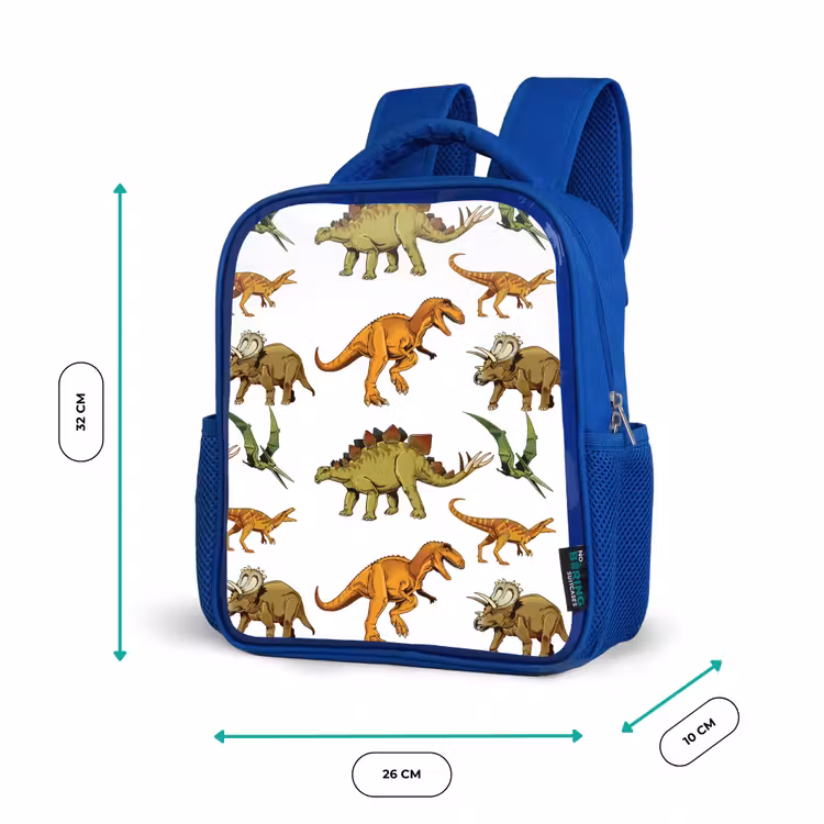 Kids backpack - Blue - Dinosaur - Drawing - Kids - Kids - Kids. — 6