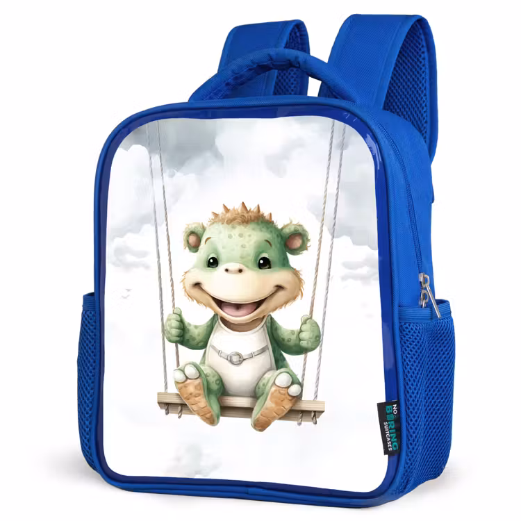 Kids backpack - Blue - Dragon - Baby animal - Children — 7
