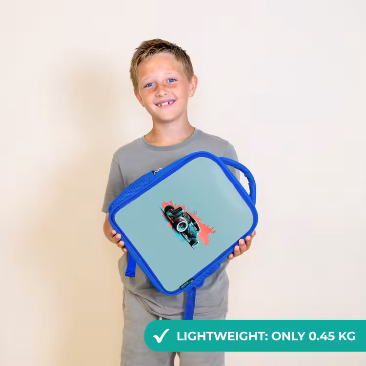 Kids backpack - Blue - Hotrod turquoise — 3