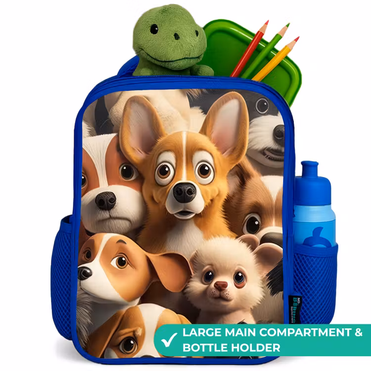 Kids backpack - Blue - Merry Dogs — 5