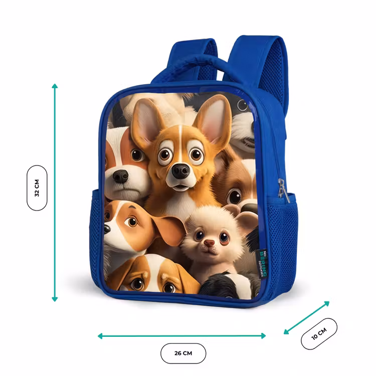 Kids backpack - Blue - Merry Dogs — 6