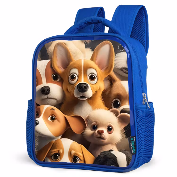 Kids backpack - Blue - Merry Dogs — 7