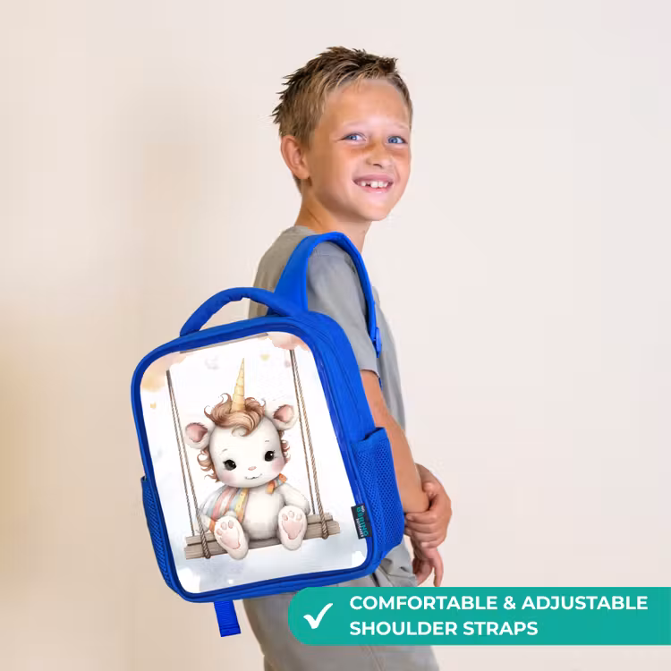 Kids backpack - Blue - Unicorn - Animal - Children - Unicorn — 4