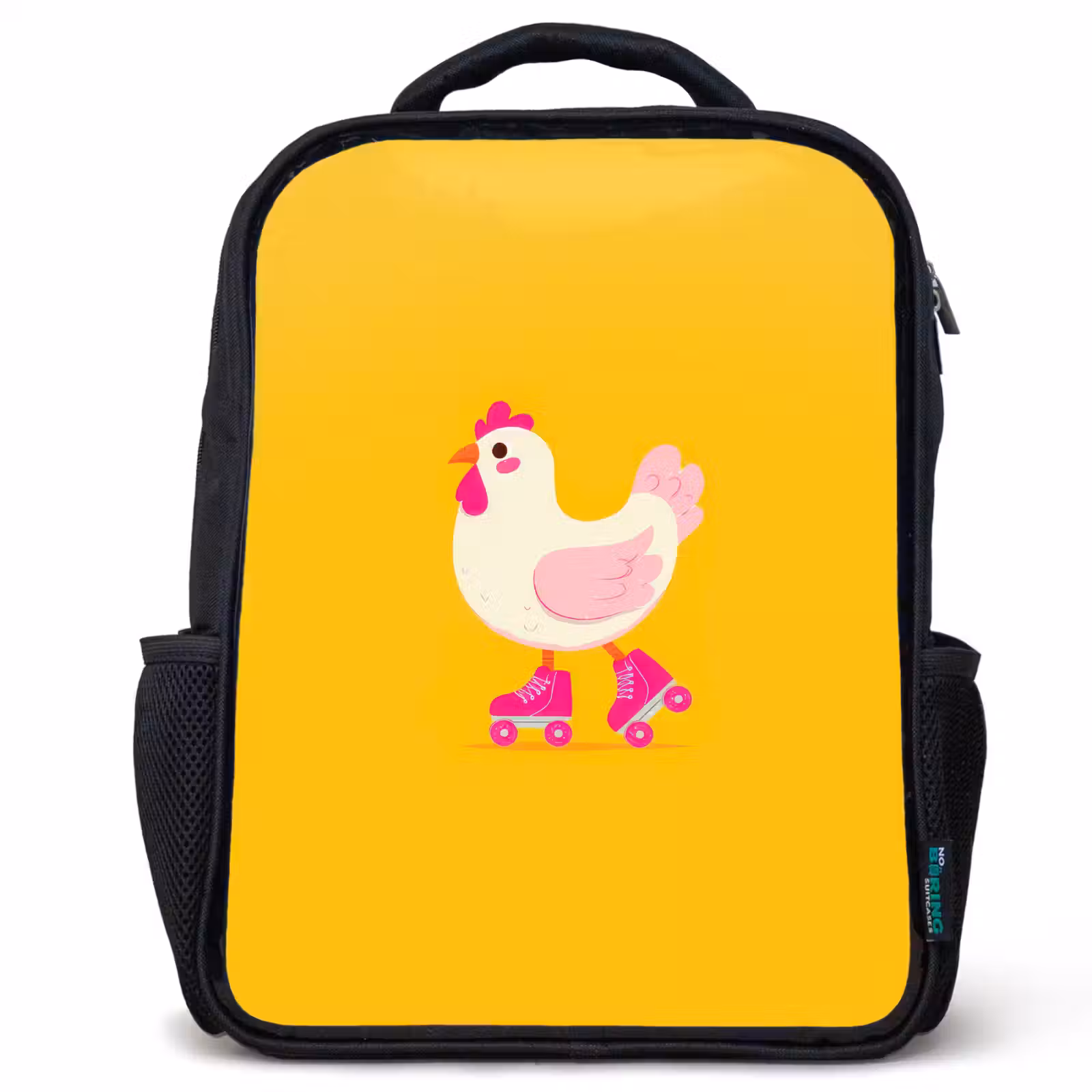 Kids backpack - Black - Kip - Roller skates - Yellow — 1