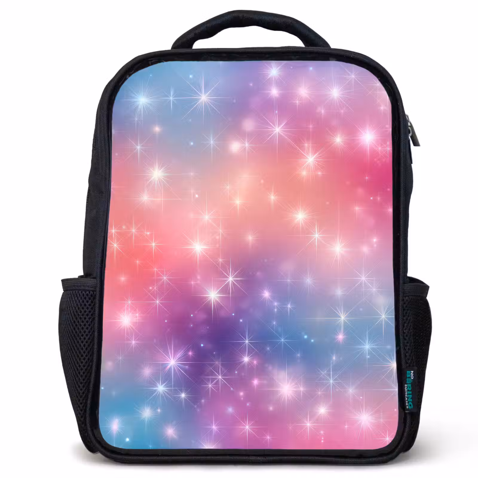 Kids backpack - Black - Stars - Abstract - Colors — 1