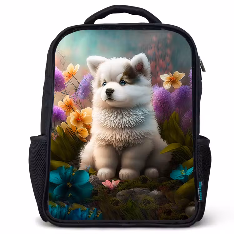 Kids backpack - Black - Fluffy Franky — 1