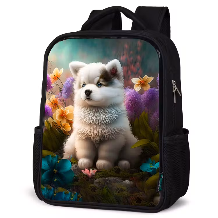 Kids backpack - Black - Fluffy Franky — 6