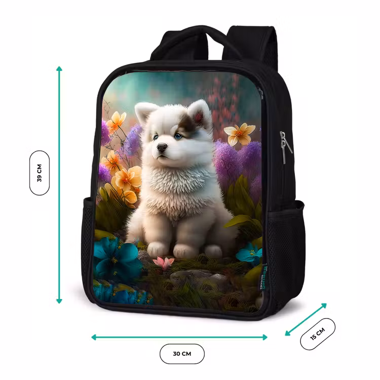Kids backpack - Black - Fluffy Franky — 8