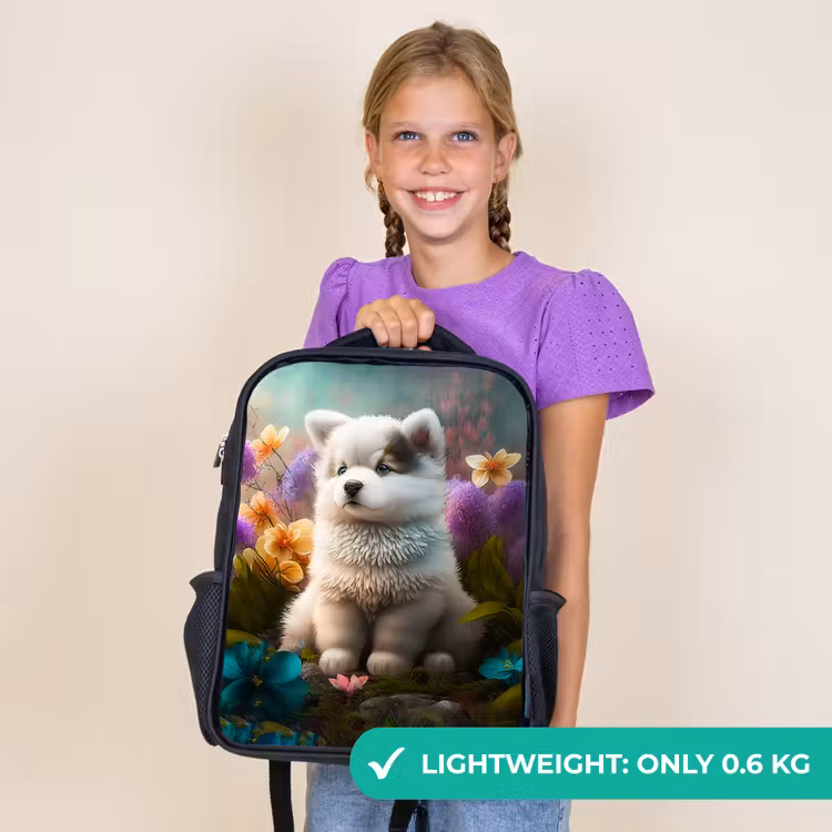 Kids backpack - Black - Fluffy Franky — 9
