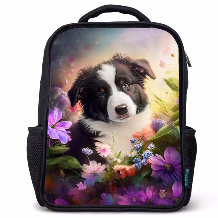 Kids backpack - Black - Lasse the Little Dog — 1