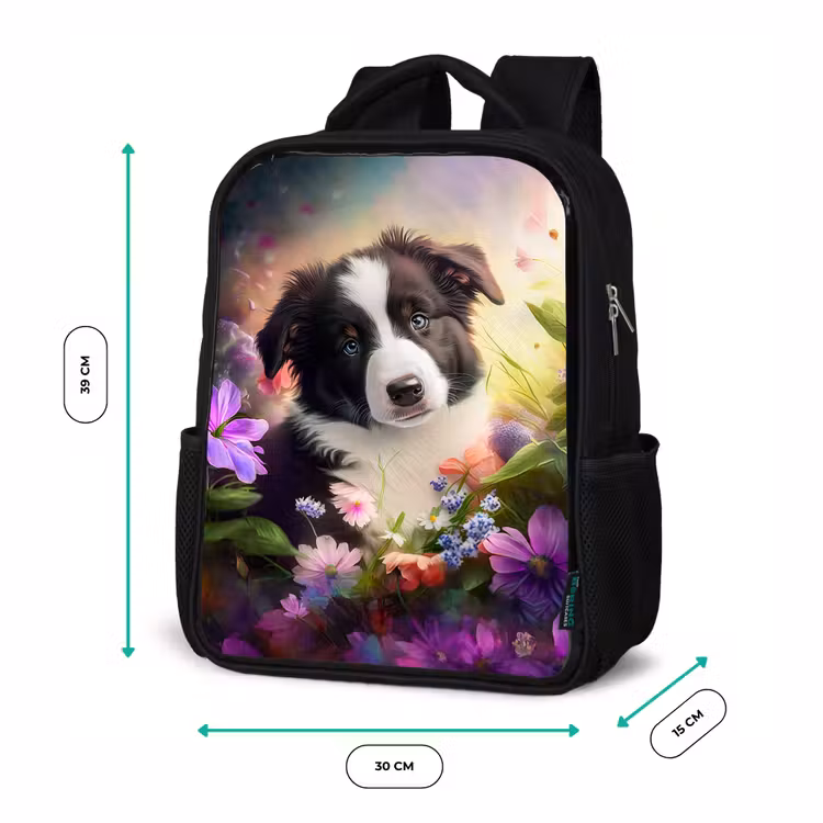 Kids backpack - Black - Lasse the Little Dog — 8