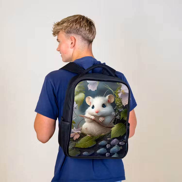 Kids backpack - Black - Muffin Mouse — 5