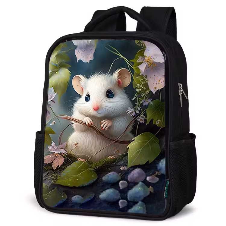 Kids backpack - Black - Muffin Mouse — 6