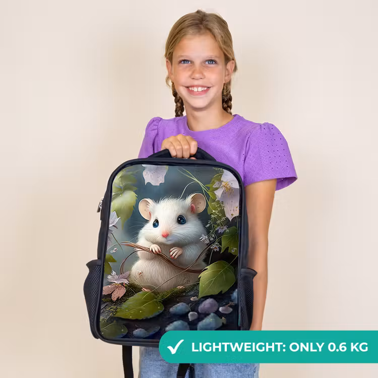 Kids backpack - Black - Muffin Mouse — 9