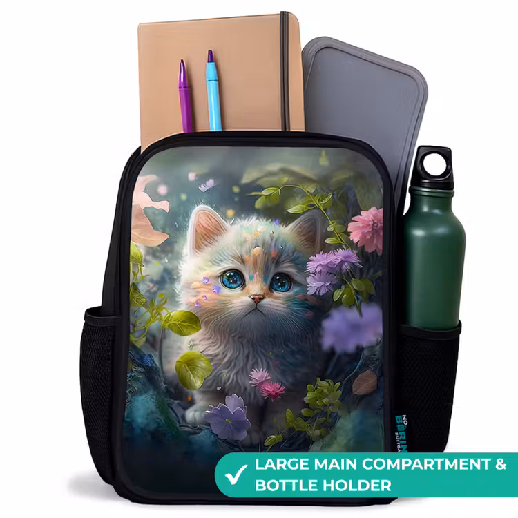 Kids backpack - Black - Pippa Puss — 10