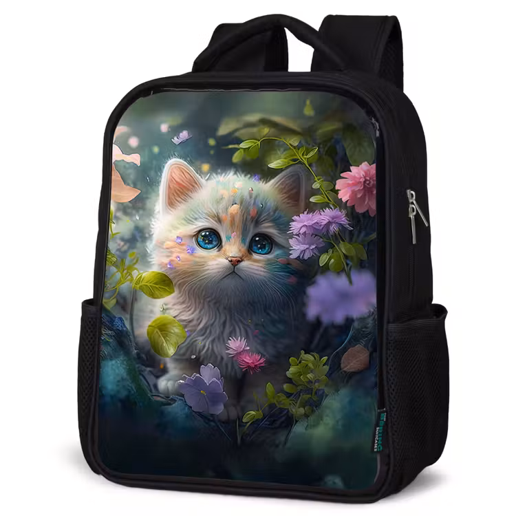 Kids backpack - Black - Pippa Puss — 6