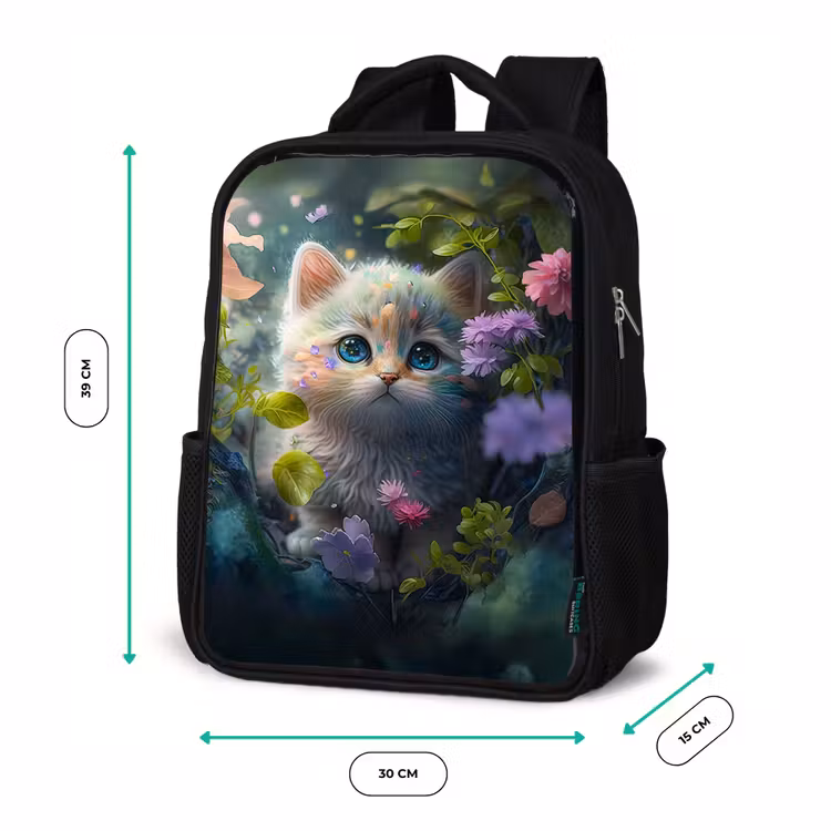 Kids backpack - Black - Pippa Puss — 8