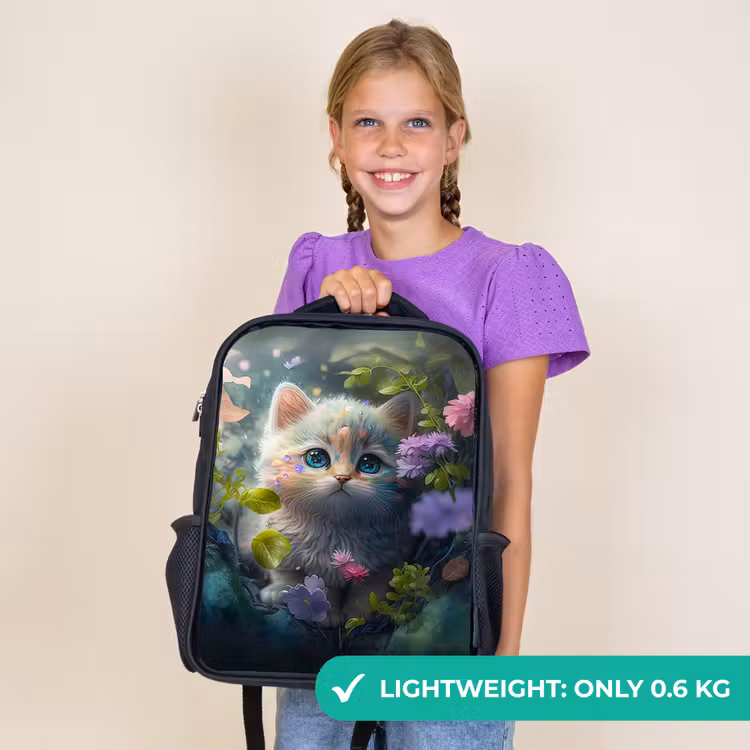 Kids backpack - Black - Pippa Puss — 9