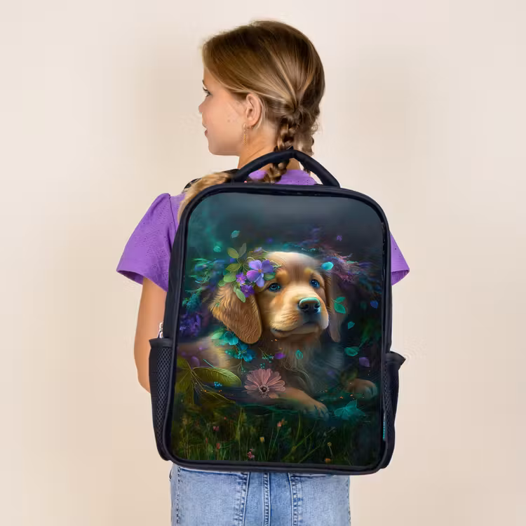 Kids backpack - Black - Polly Pup — 4