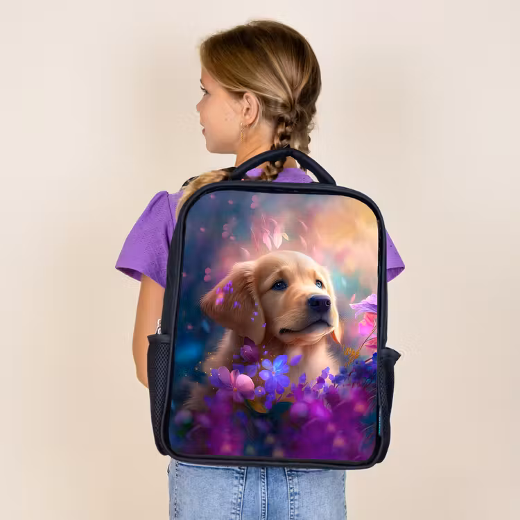 Kids backpack - Black - Rudy Retriever — 4