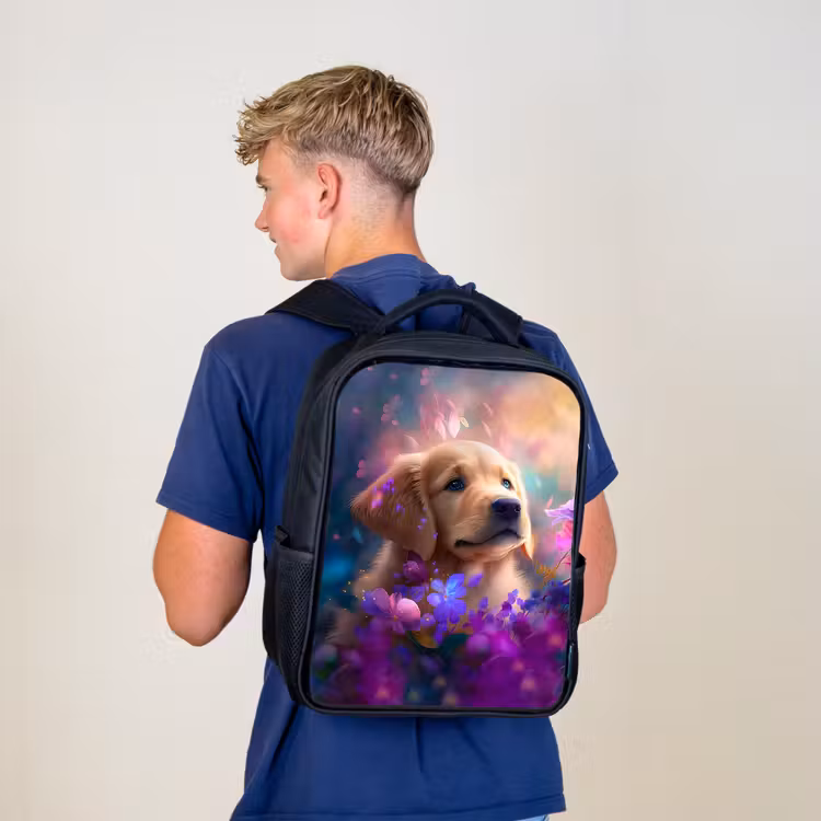 Kids backpack - Black - Rudy Retriever — 5