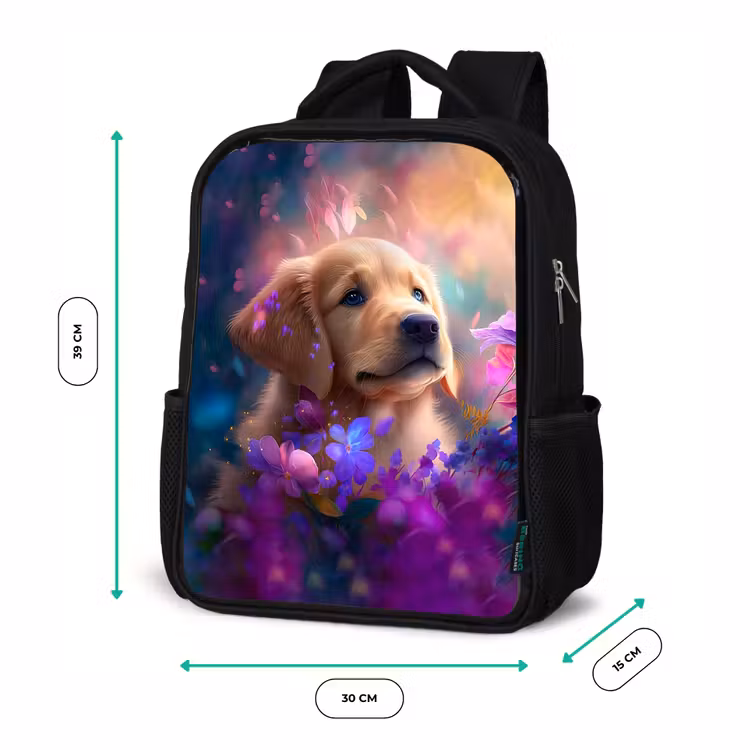 Kids backpack - Black - Rudy Retriever — 8