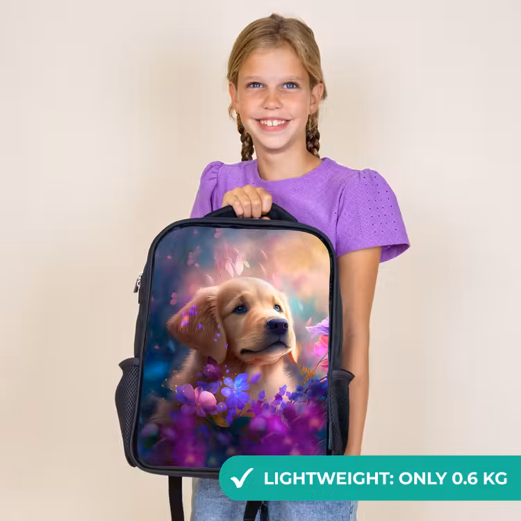 Kids backpack - Black - Rudy Retriever — 9