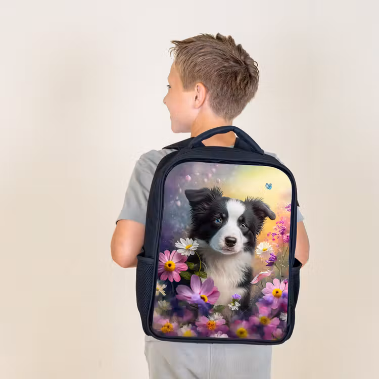 Kids backpack - Black - Wessel Woof — 2