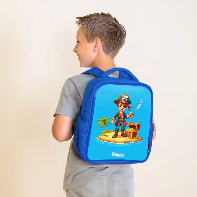 Kids backpack - Blue - Pirate ready to plunder — 2