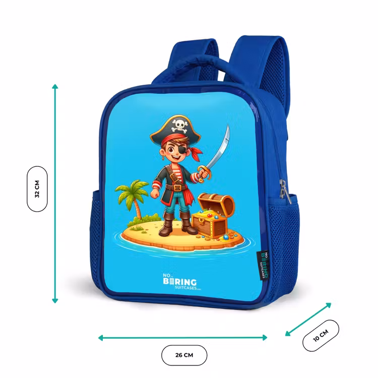 Kids backpack - Blue - Pirate ready to plunder — 6