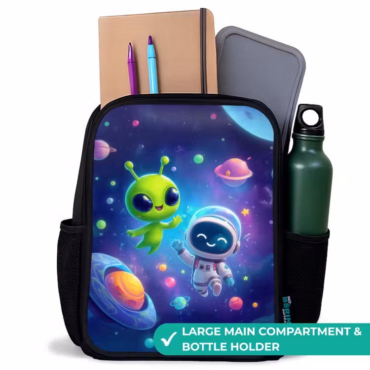 Kids backpack - Black - Friendship between stars and planets — 10